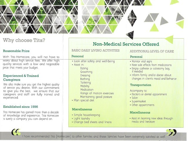 TITA HOMECARE SERVICES, INC. - Homecare photo in NORTHRIDGE, CA